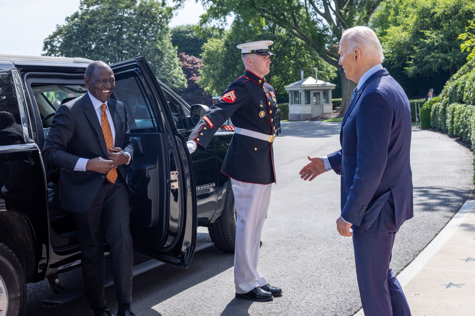 President William Ruto with US President Joe Biden at White House.